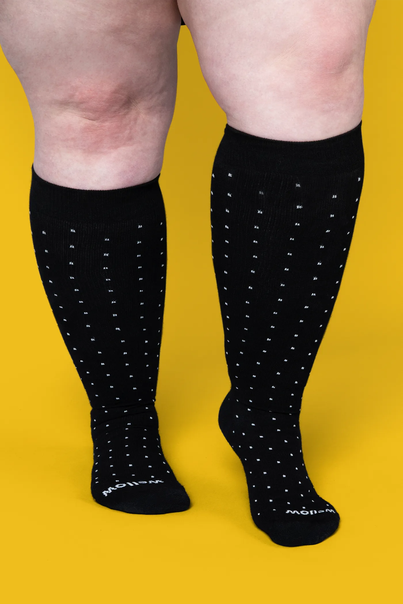 Black Dot - Wide Calf - 5 pack