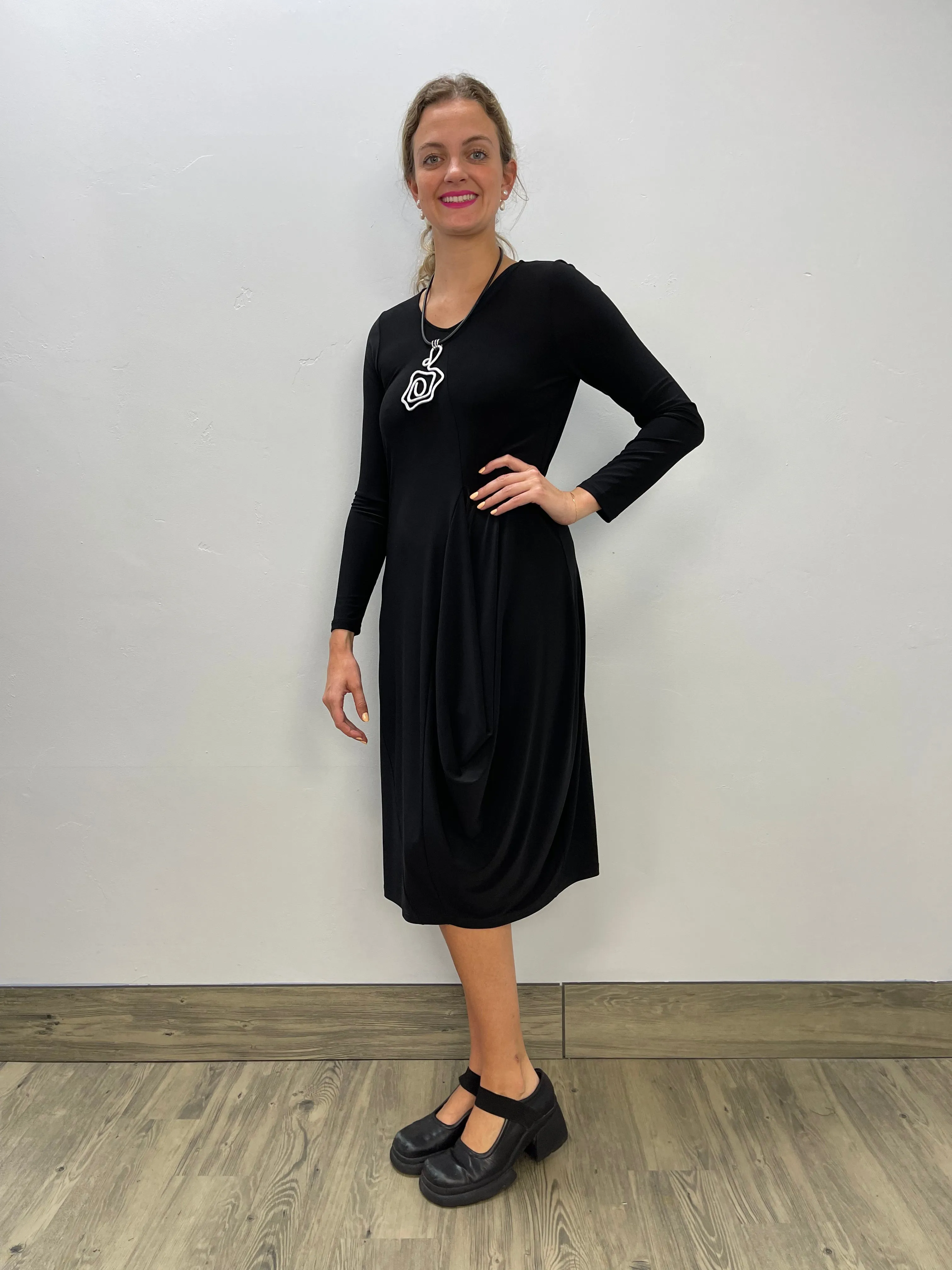 Black Long Sleeve McKinley Dress