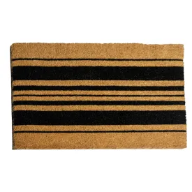 Black Stripe Doormat