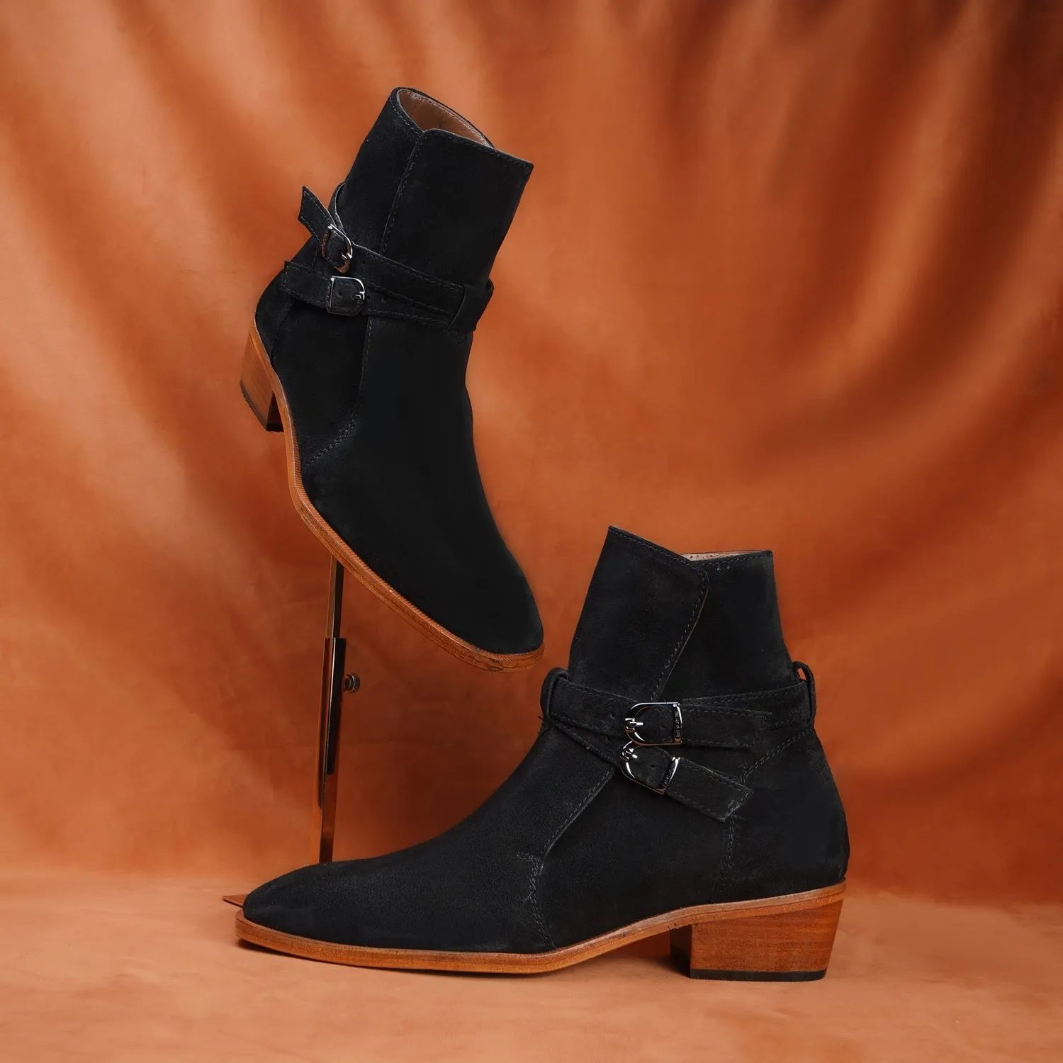 Black Suede Jodhpuri Boot