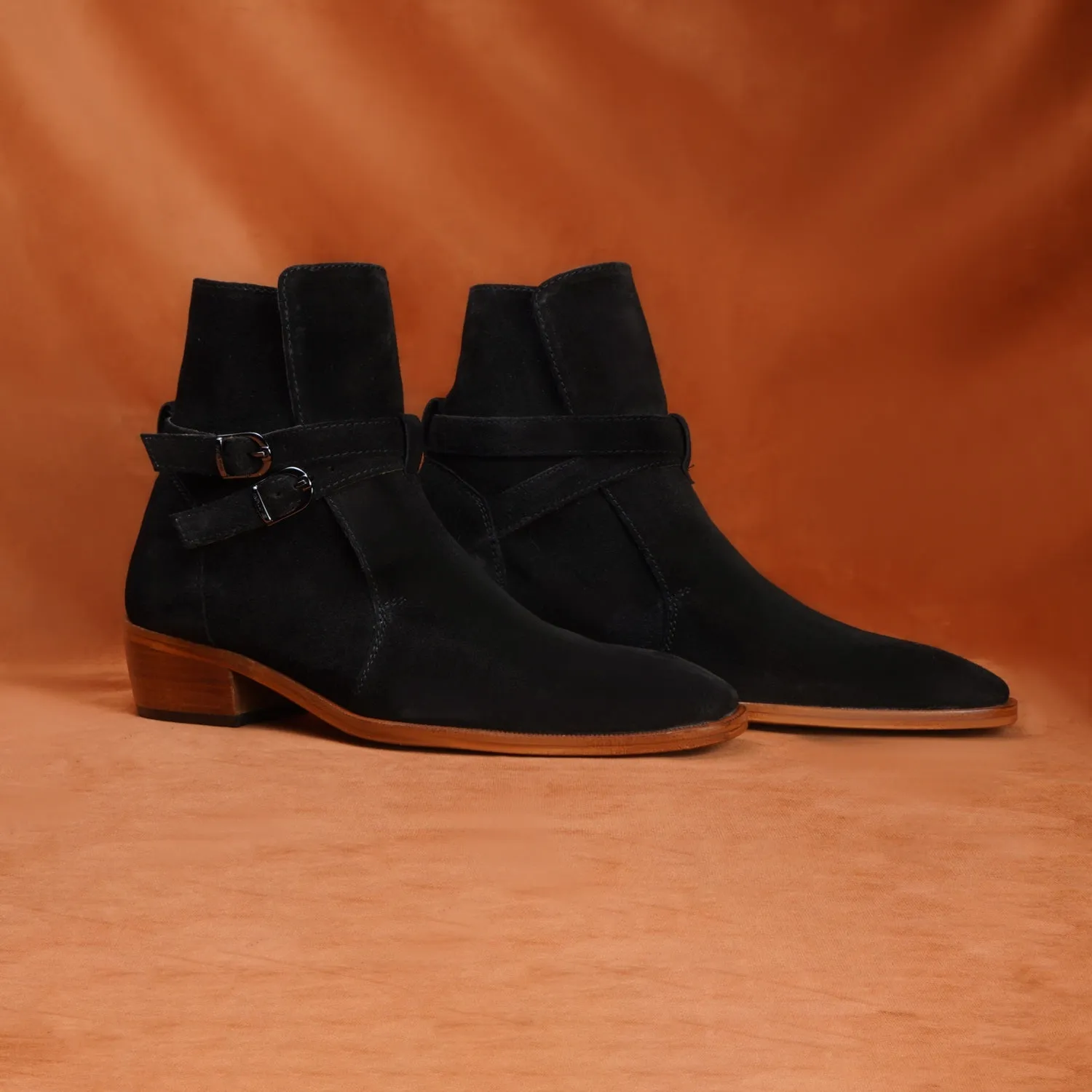 Black Suede Jodhpuri Boot