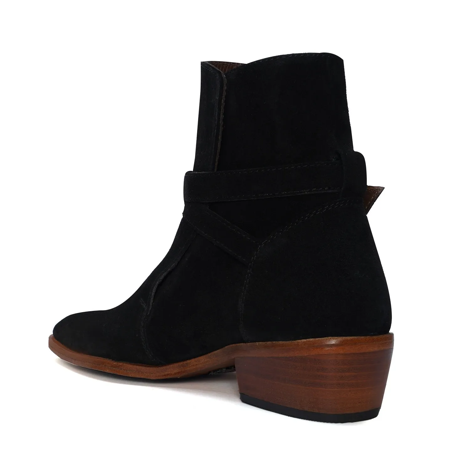 Black Suede Jodhpuri Boot