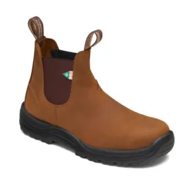 Blundstone 164 Brown Unisex Slip-on Steel Toe Work & Safety Boot