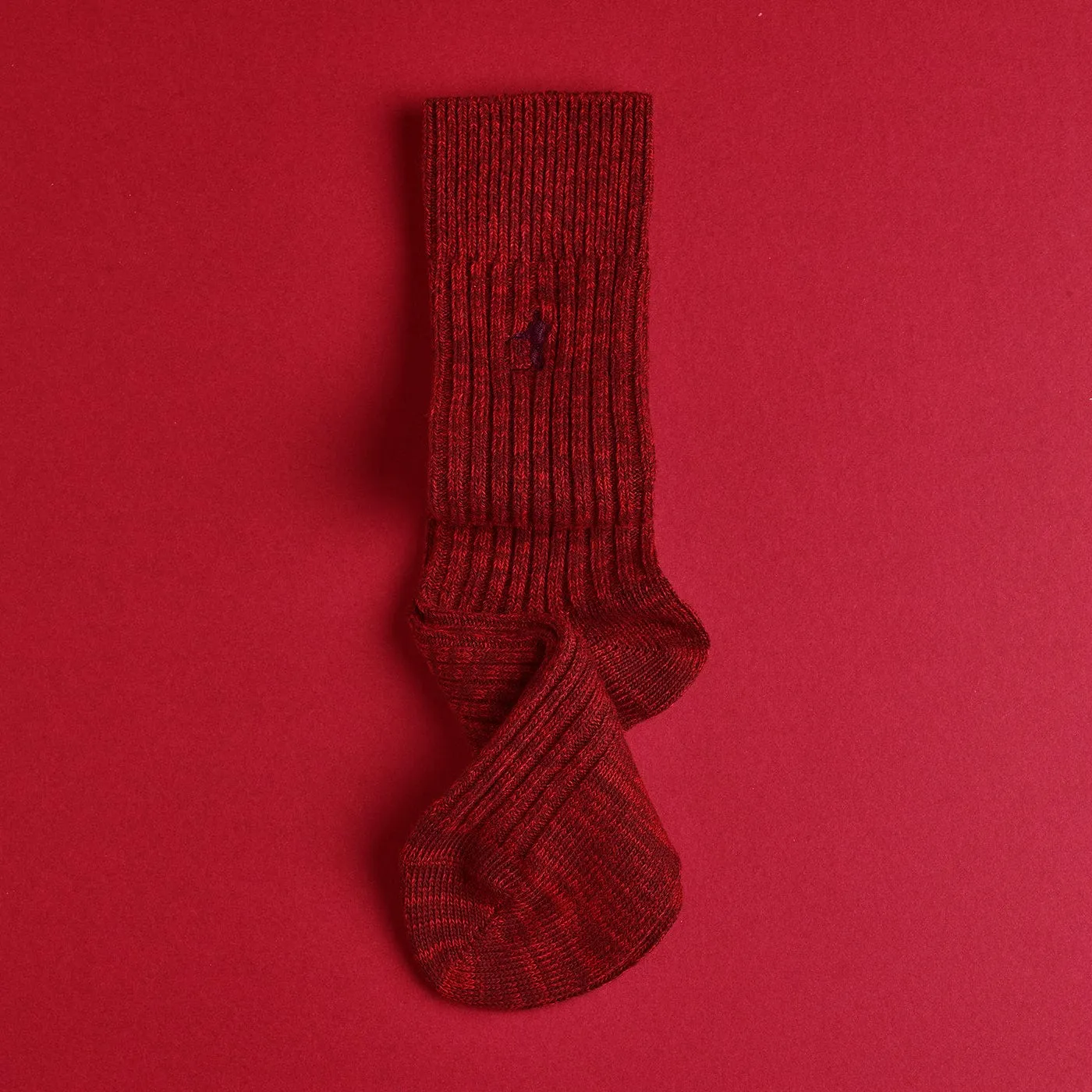 Boot Socks - Dark Red