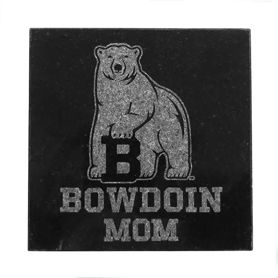 Bowdoin Family Etched Granite Coaster