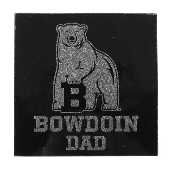 Bowdoin Family Etched Granite Coaster