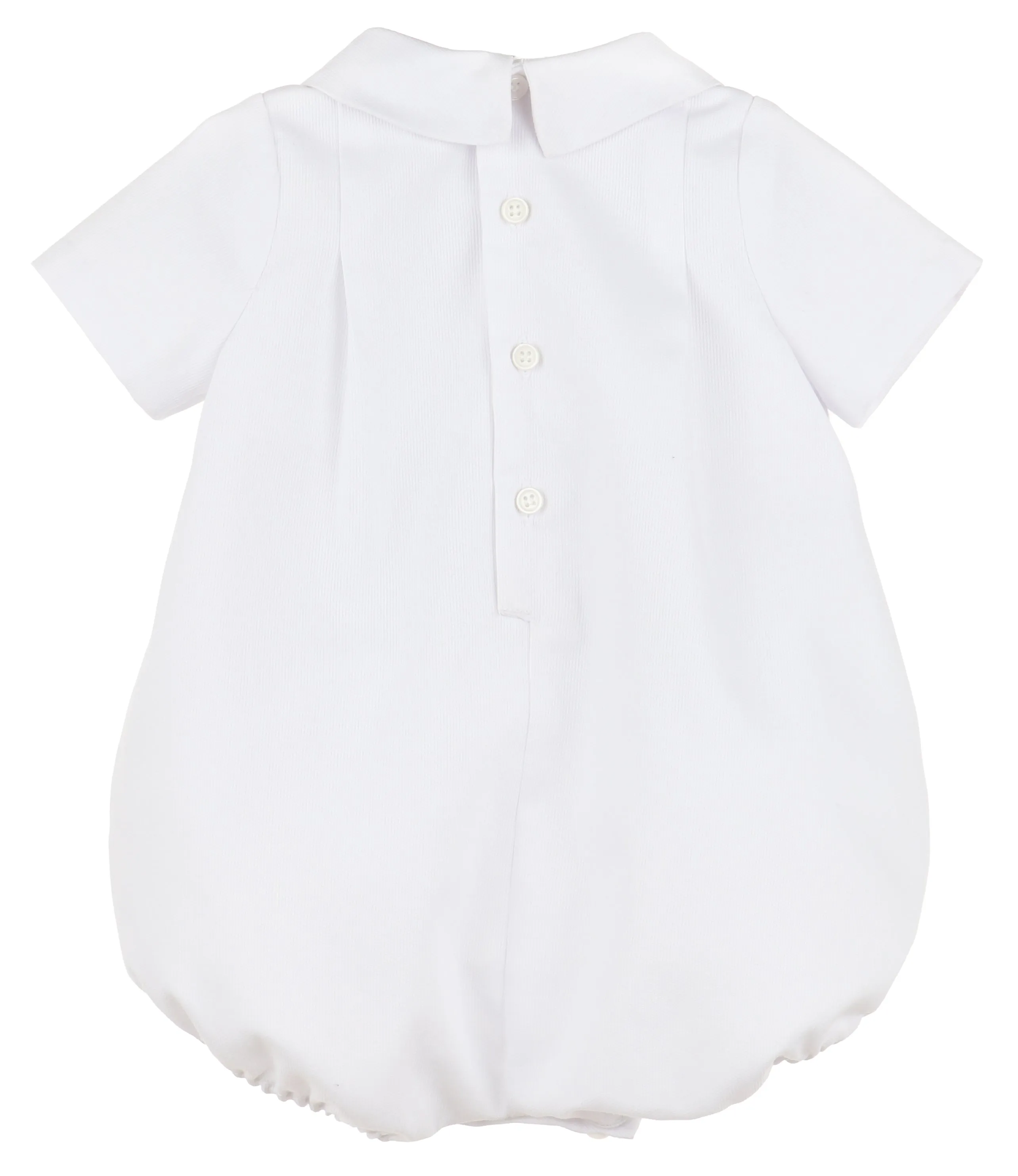 Boys White Bubble Romper