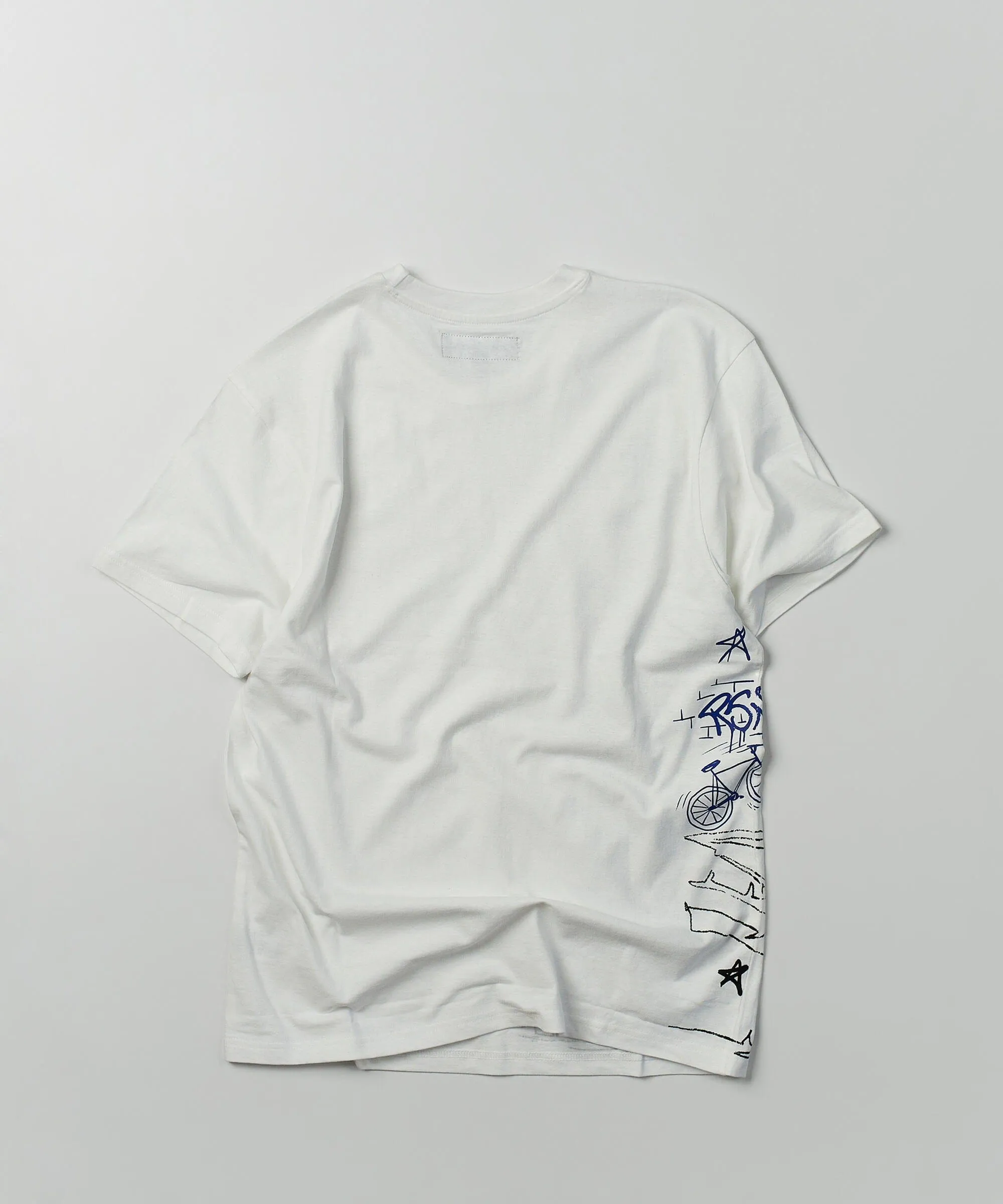 Brooklyn Short Sleeve Graphic Print Tee - White