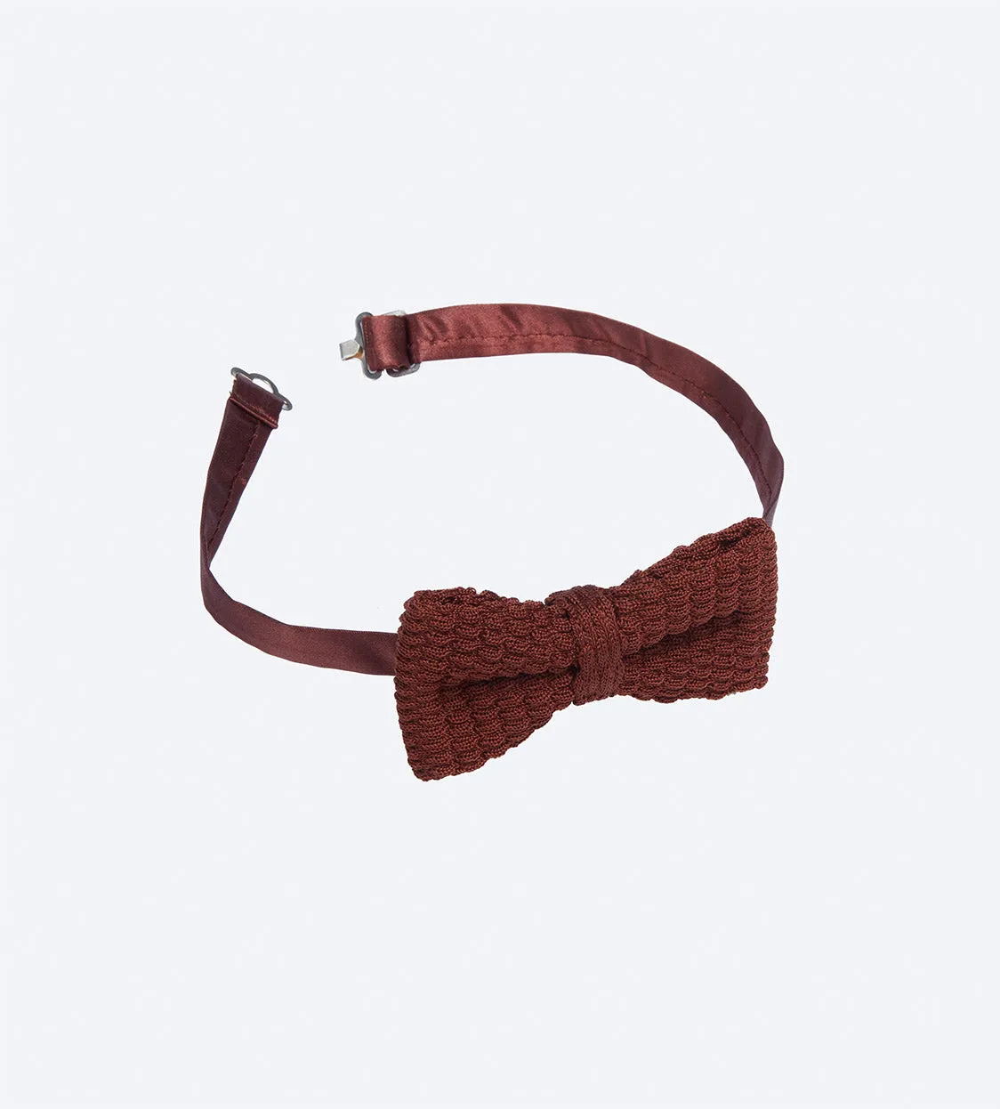 Brown Knit Bow Tie