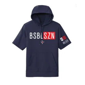 BSBL-SZN Short Sleeve Hoodie V2 Navy