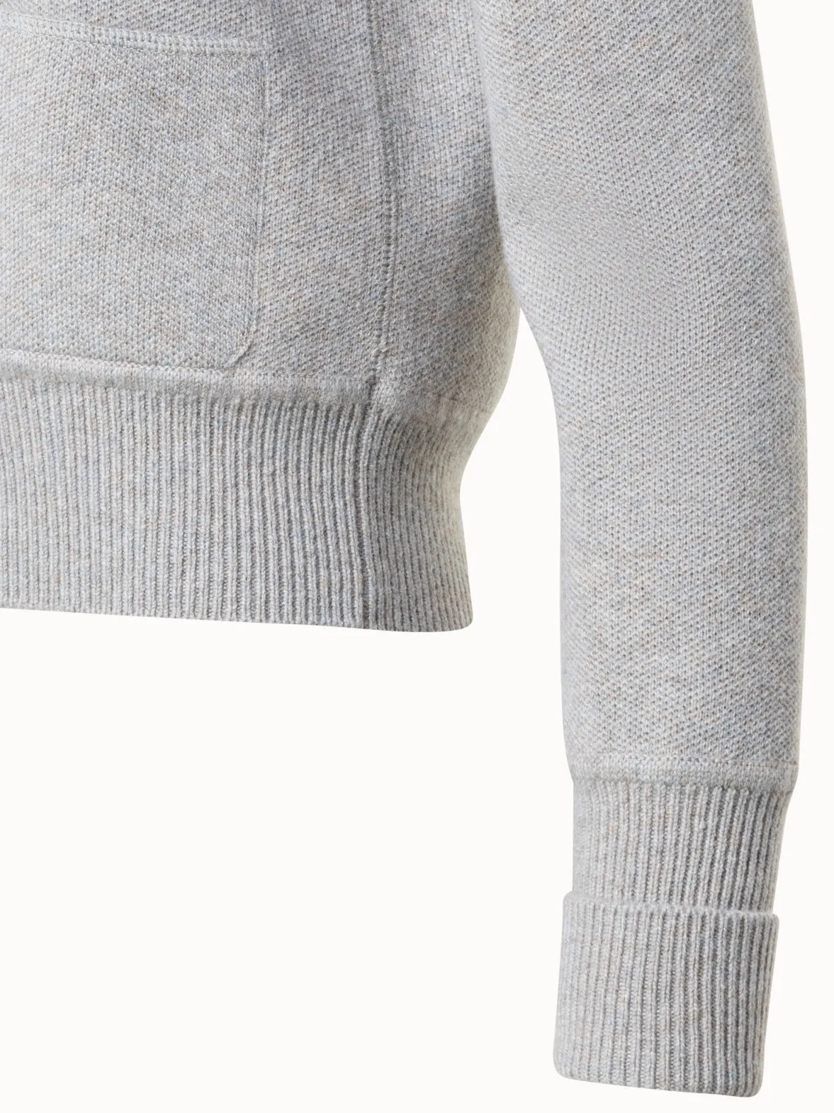 Cashmere Piqué Knit Cardigan