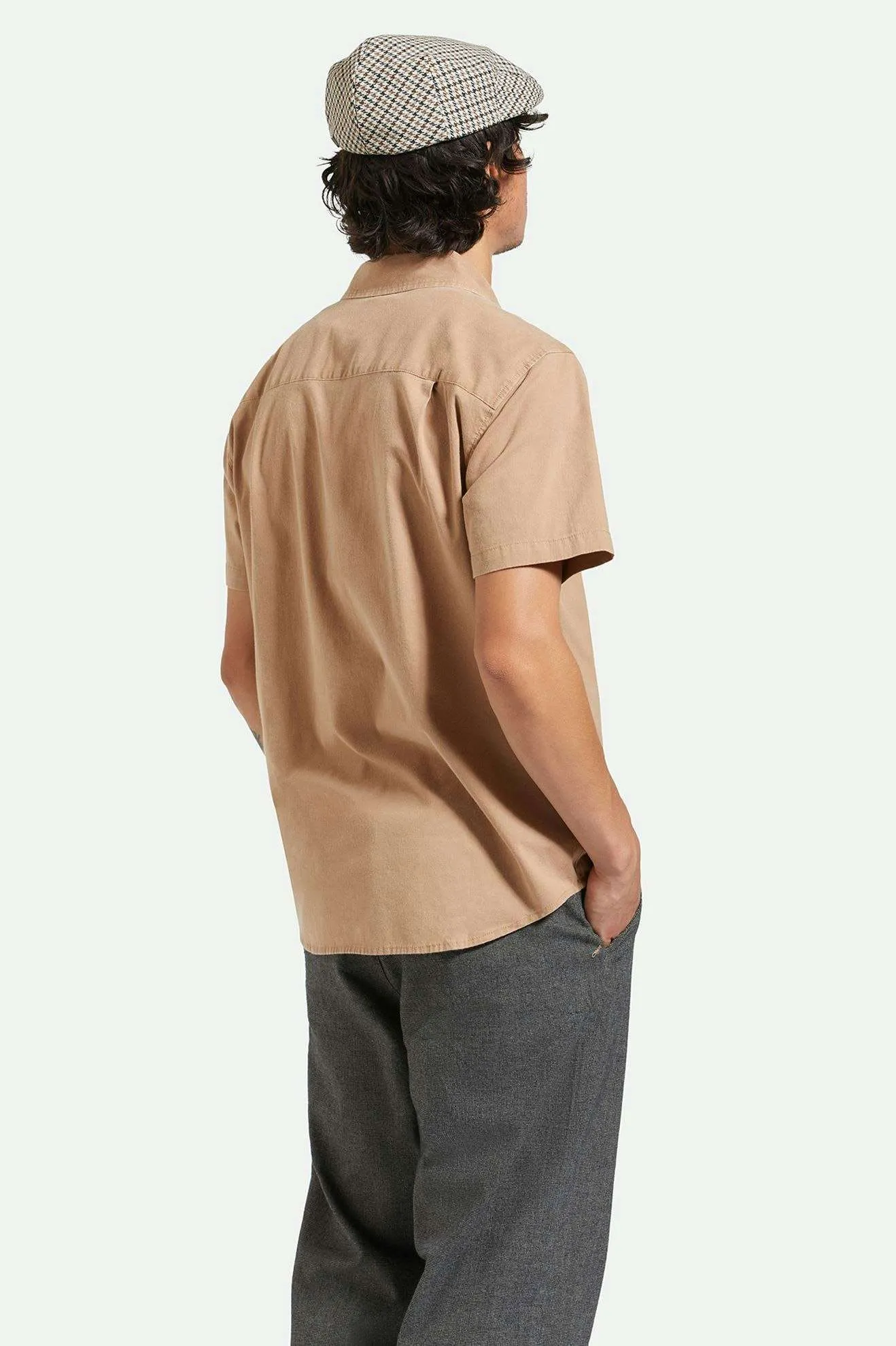 Charter Sol Wash S/S Woven Shirt - Burro Brown Sol Wash