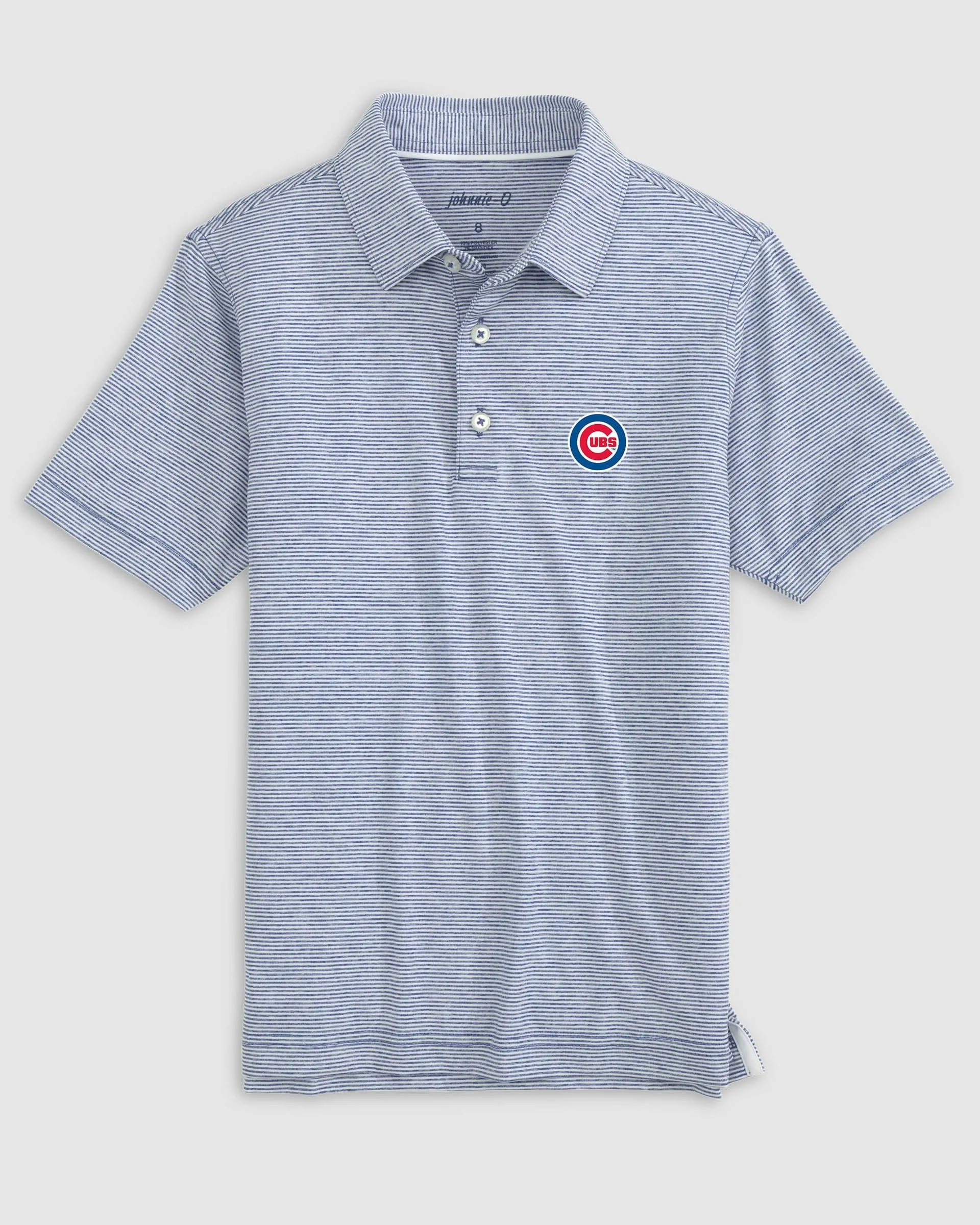 Chicago Cubs Lyndonn Jr. Striped Jersey Performance Polo