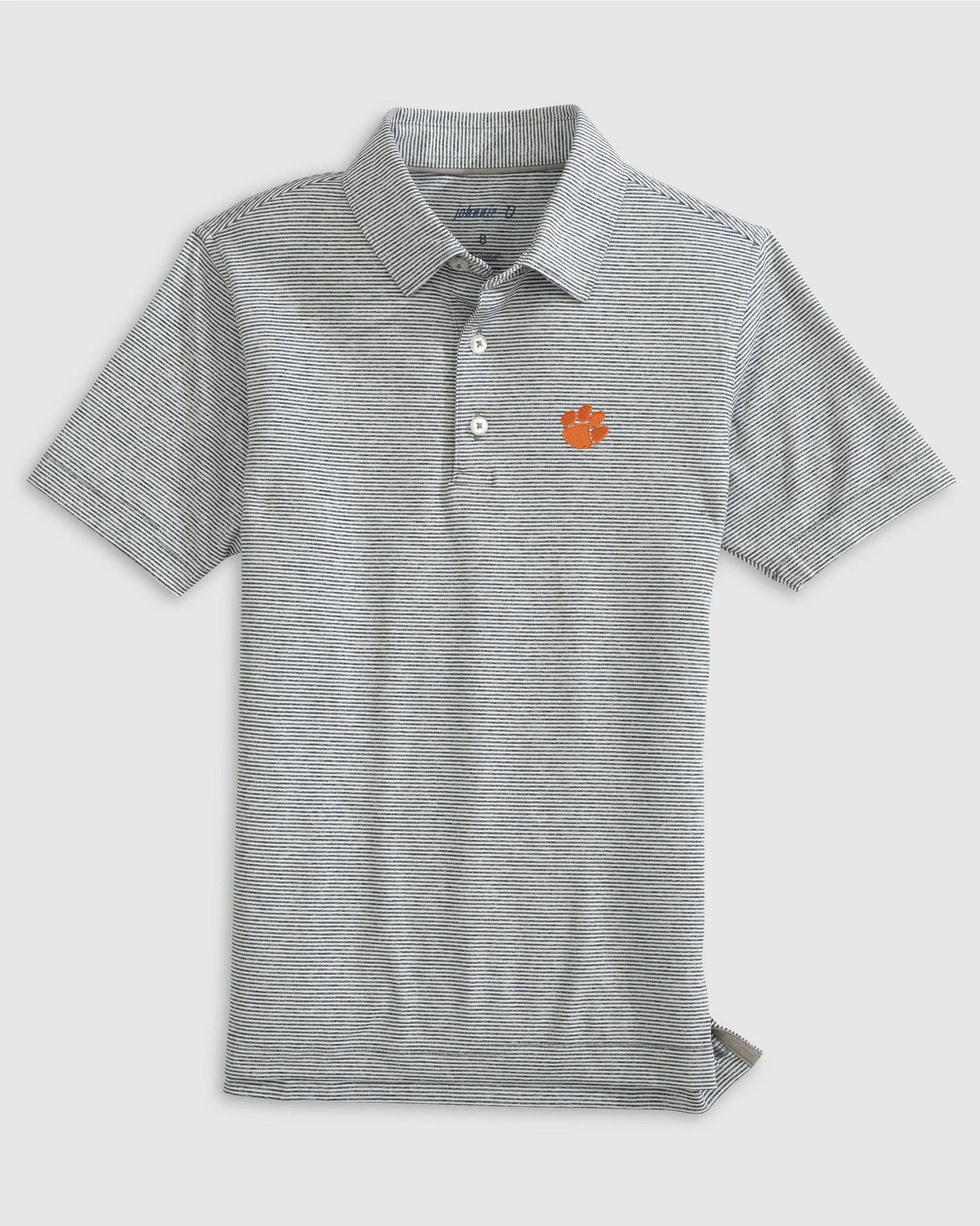 Clemson Lyndonn Jr. Striped Jersey Performance Polo