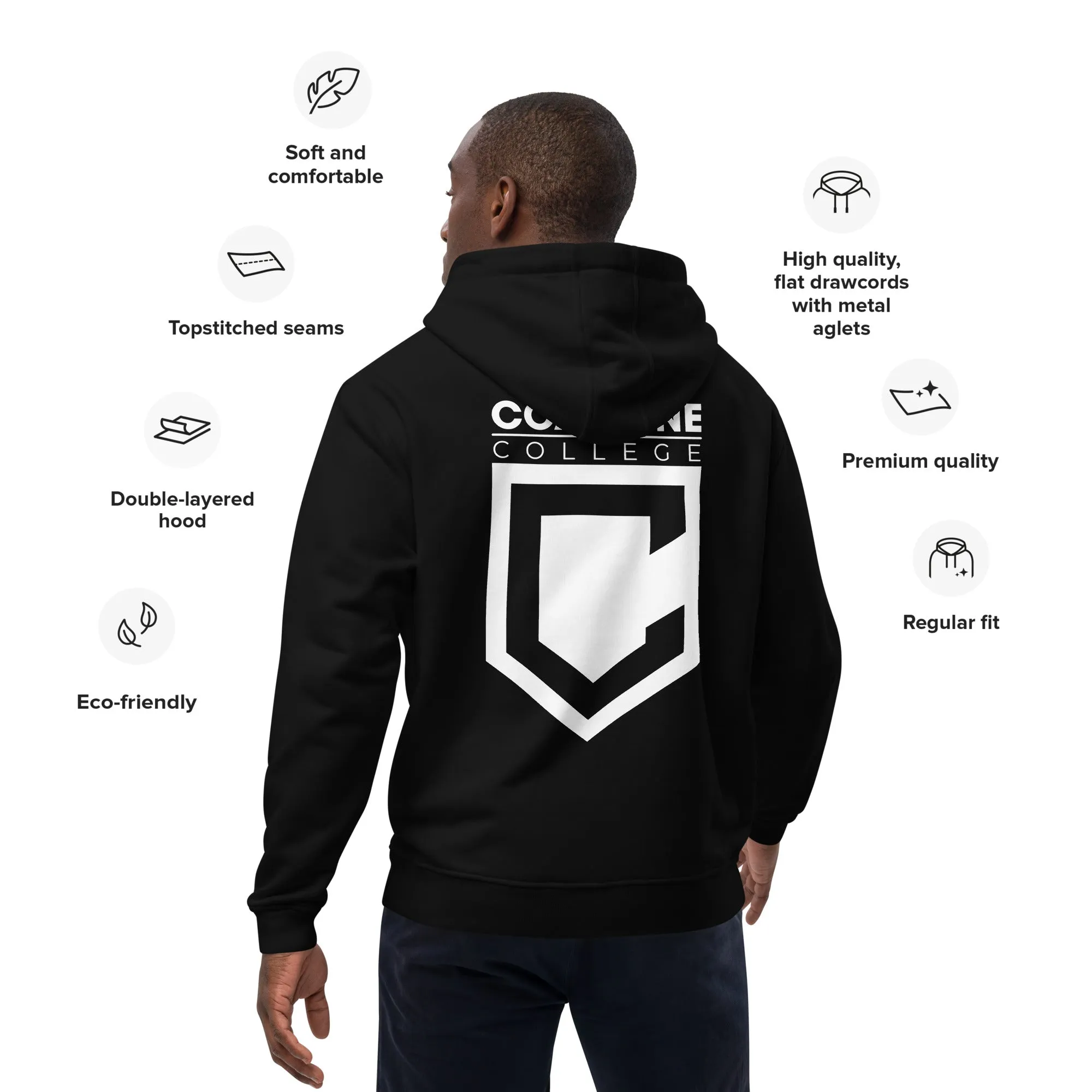 Coastline "Every Day is Earth Day" Premium Eco Hoodie (Black)