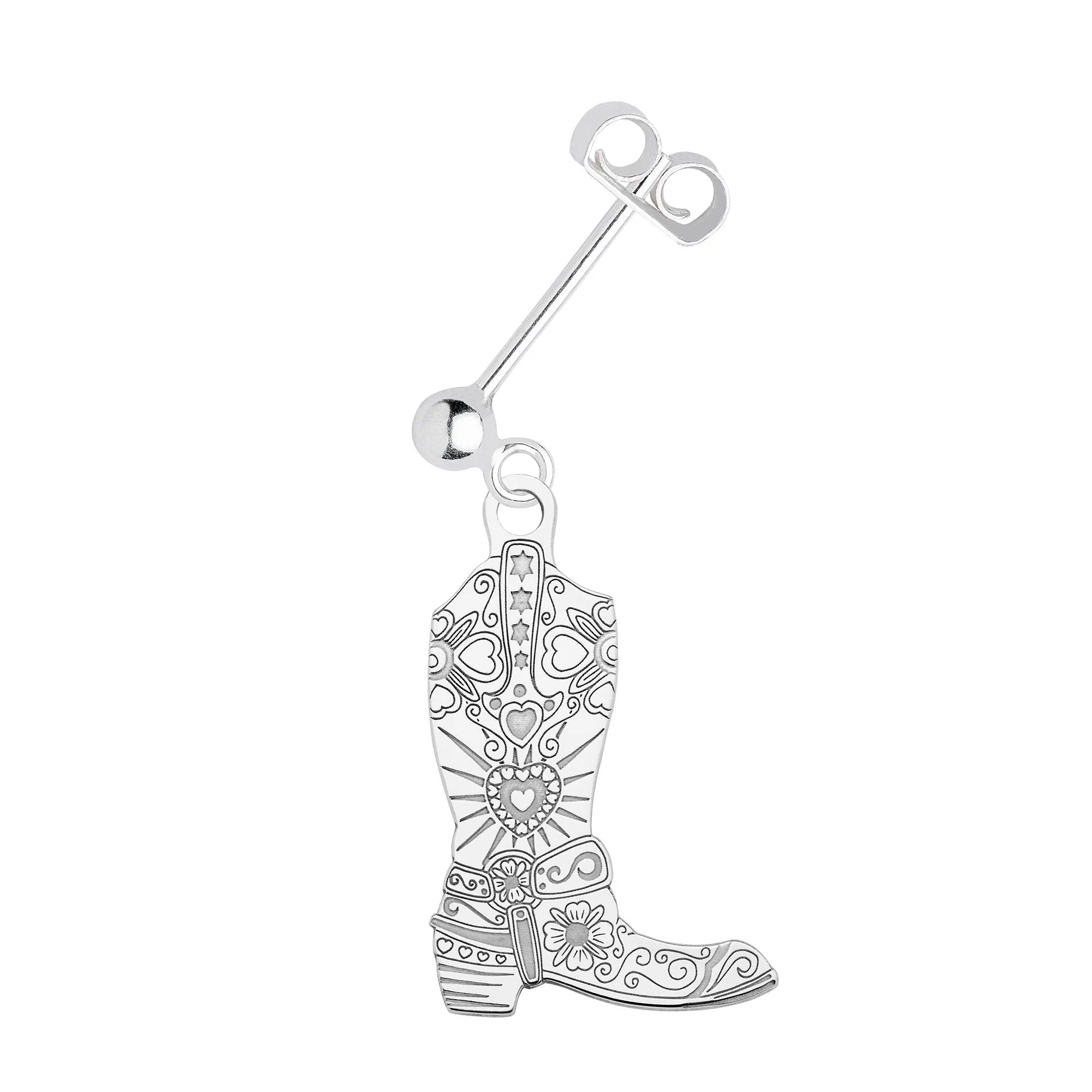 Cowboot Single Earring