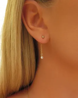 CZ Chain Drop Stud Earring Extensions