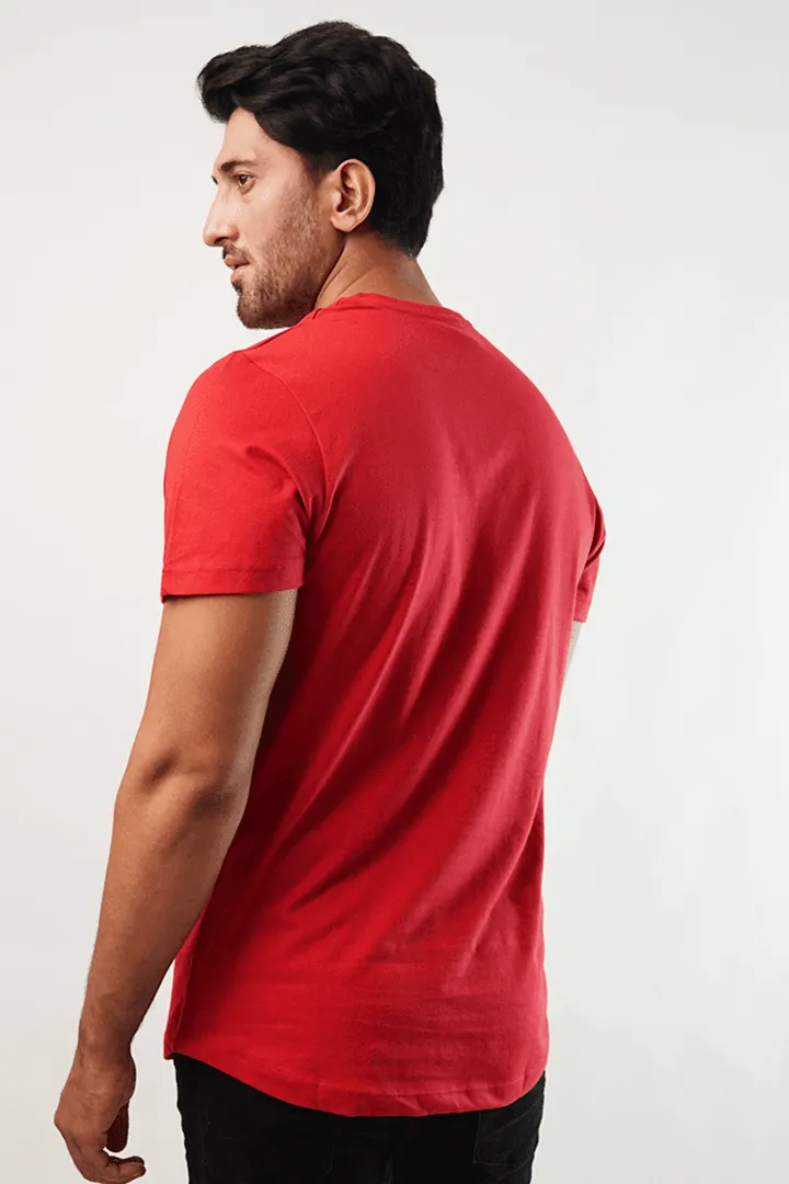 Dreich Crew Neck T-Shirt - Red