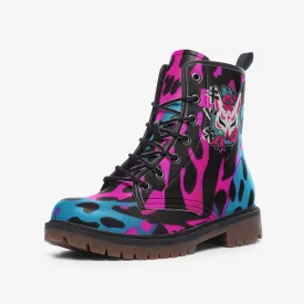 Dripping Leopard Women Boots