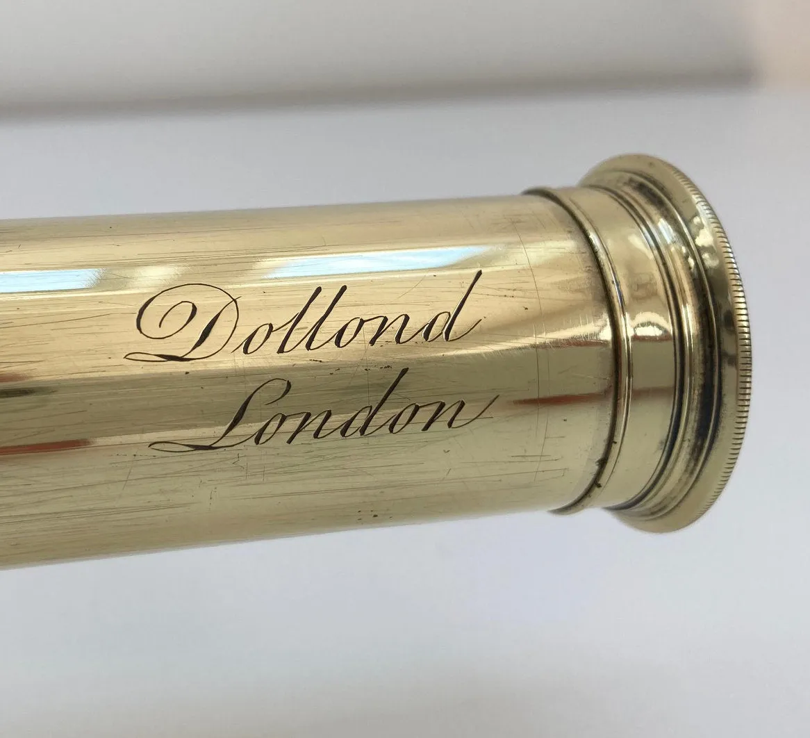 Early Victorian Telescope by Dollond with East India Company Presentation Engraving