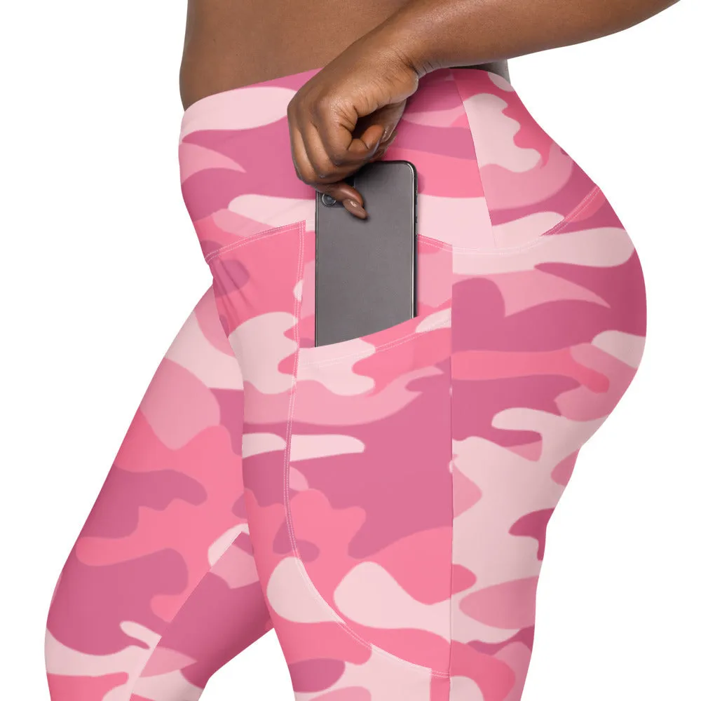 ELEVATED ESSENTIALS, THE PERFECT SIDE POCKET LEGGING PINK CAMO