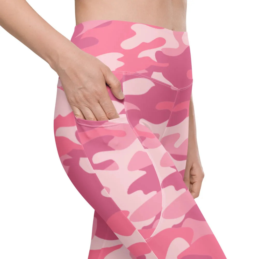 ELEVATED ESSENTIALS, THE PERFECT SIDE POCKET LEGGING PINK CAMO