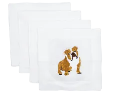 English Bulldog Cocktail Napkin