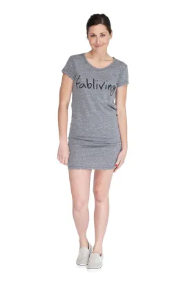 fabliving eco-jersey dress (eco grey/black)