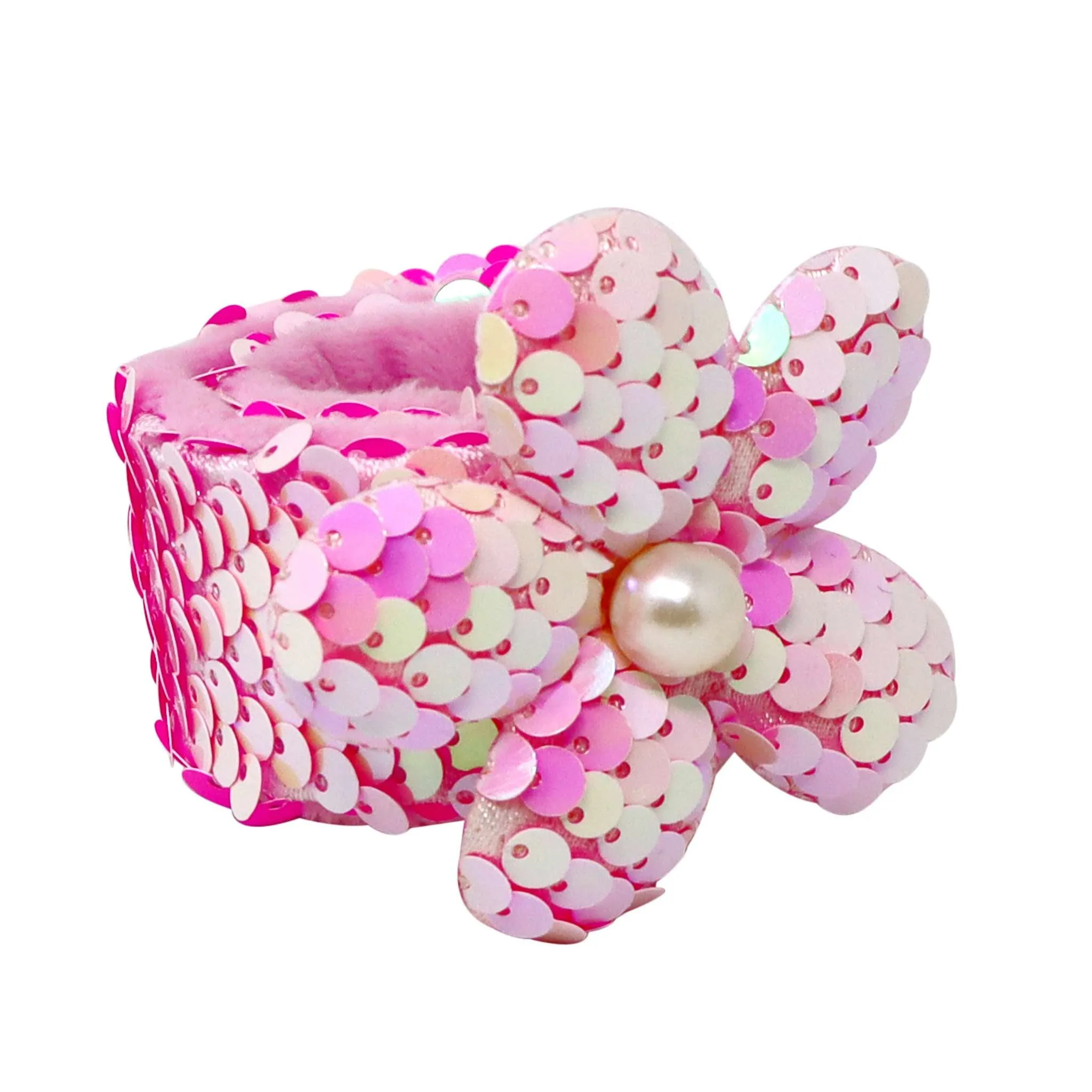 Flower Sequin Slap Bracelet