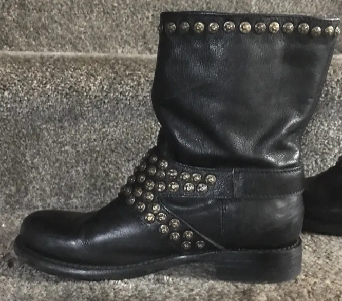 Frye Studded Ankle Boots 7 Preowned