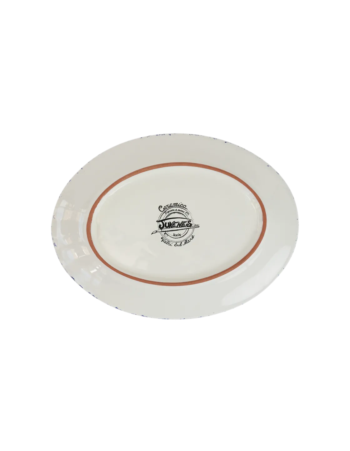 Gable Spongeware Oval Platter