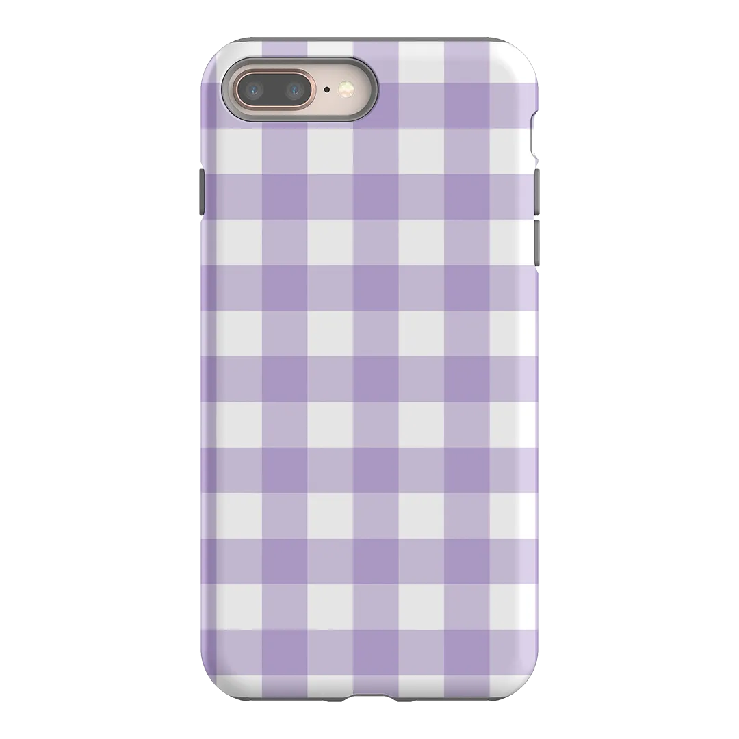 Gingham in Lilac Matte Case