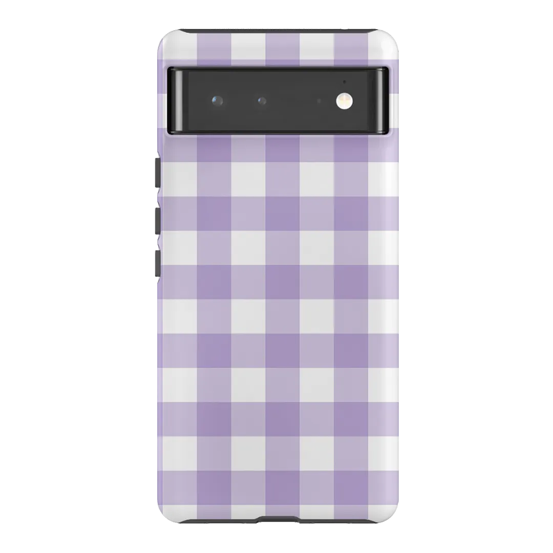 Gingham in Lilac Matte Case