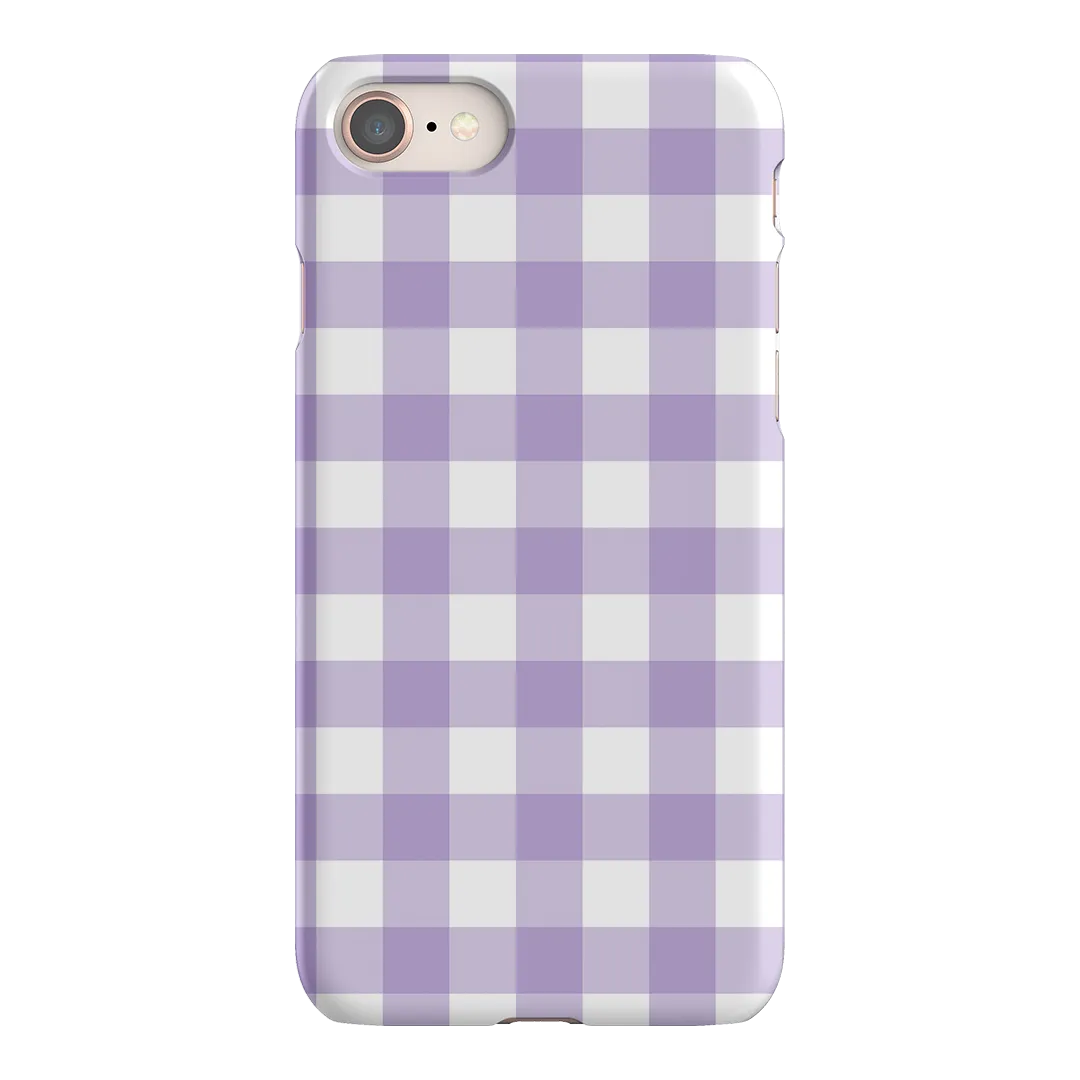 Gingham in Lilac Matte Case