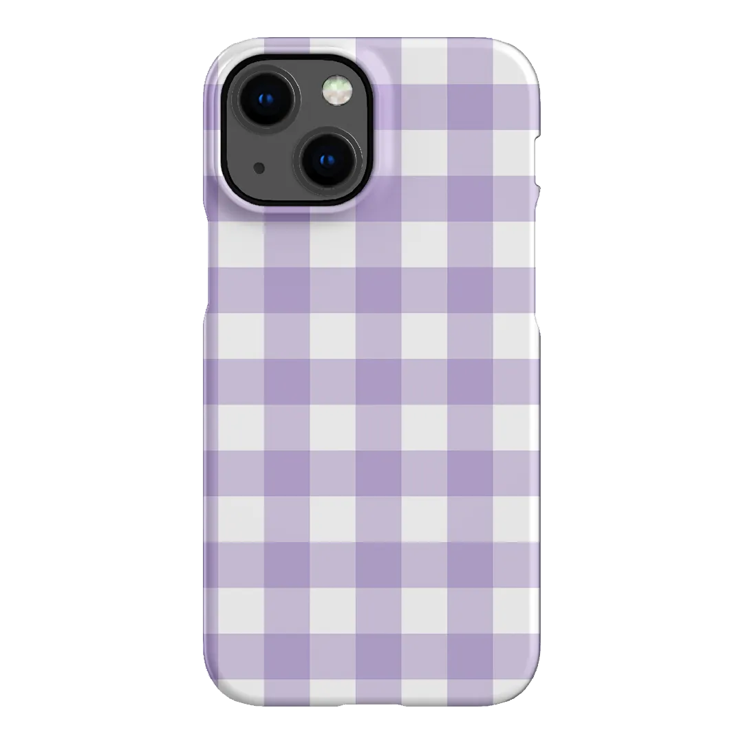 Gingham in Lilac Matte Case