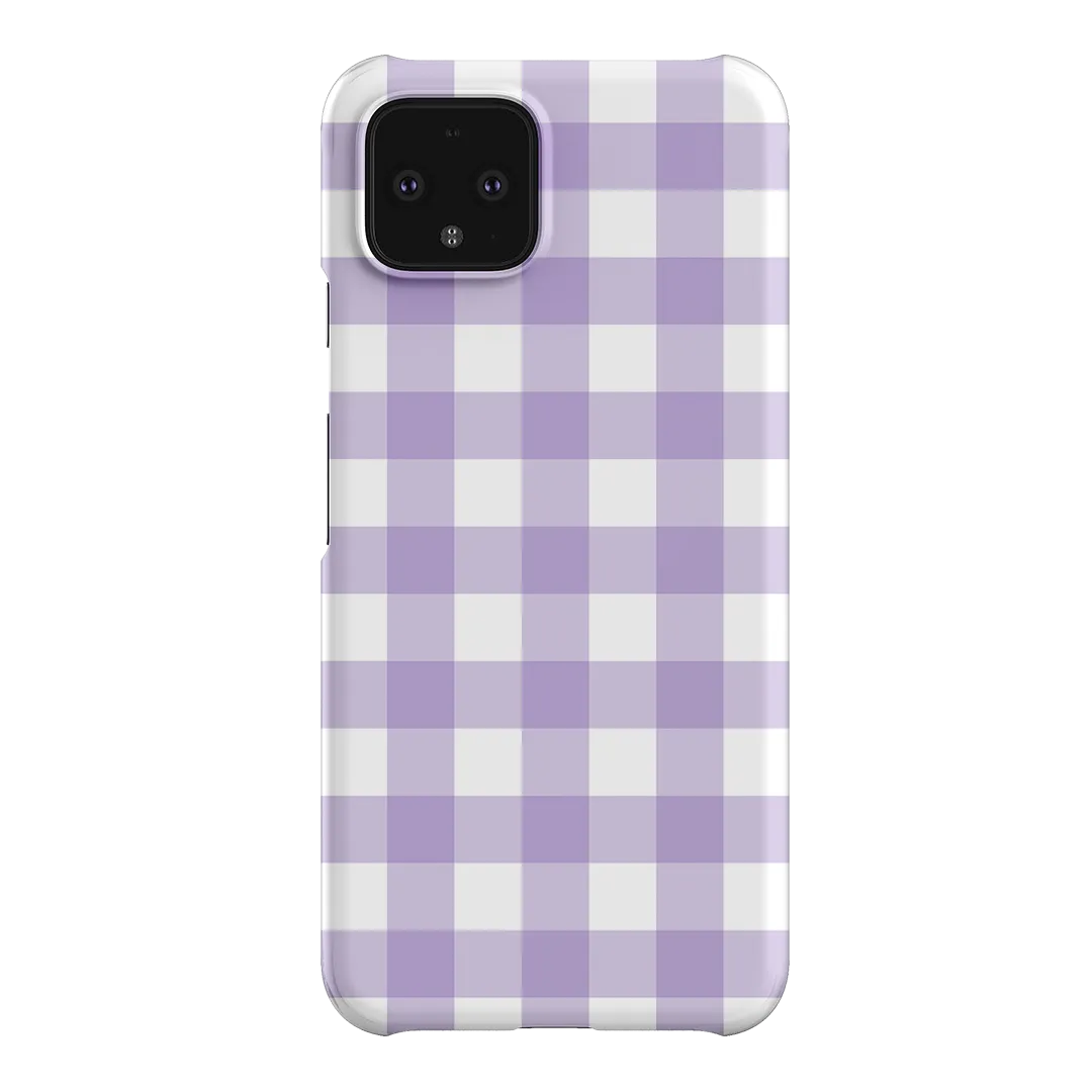 Gingham in Lilac Matte Case