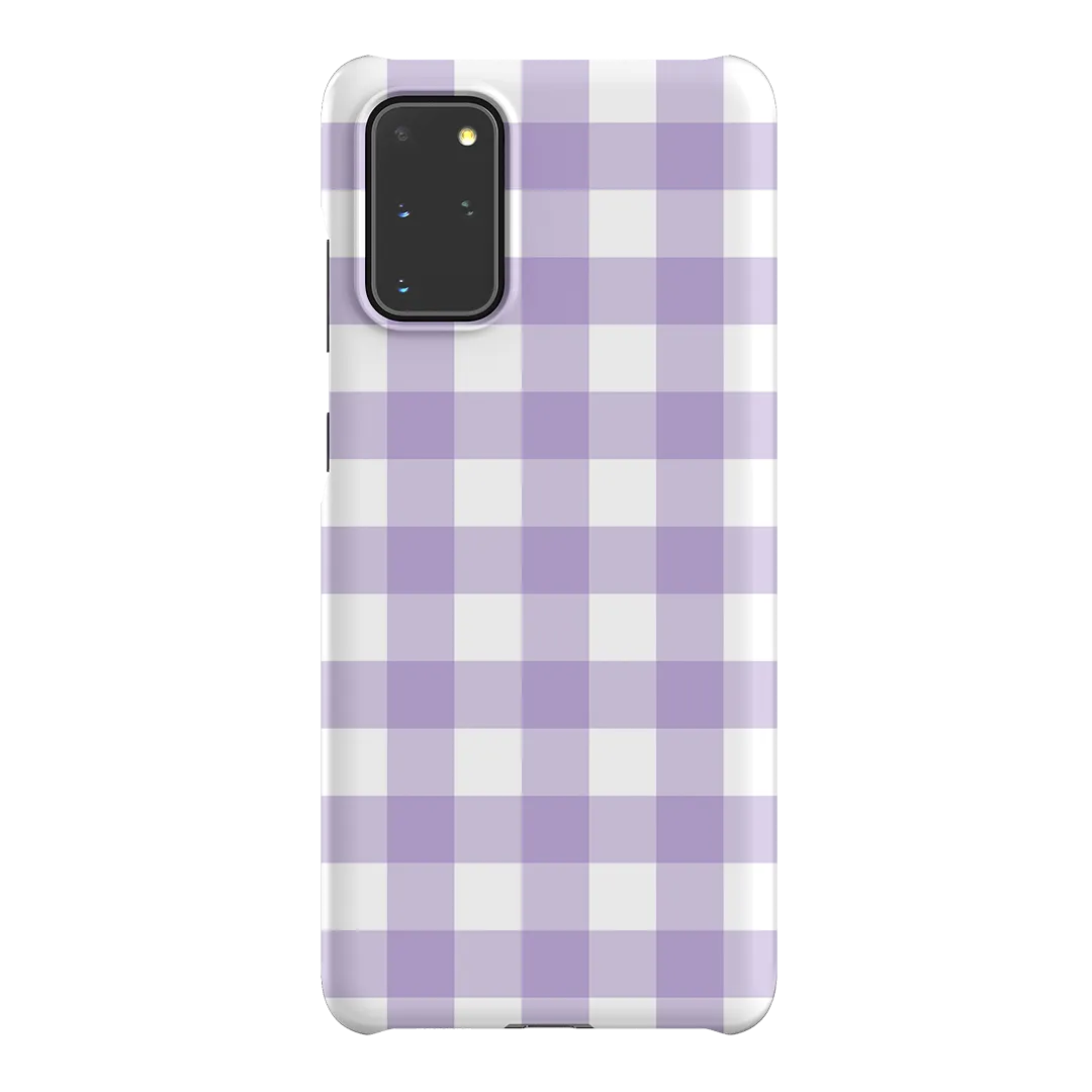 Gingham in Lilac Matte Case