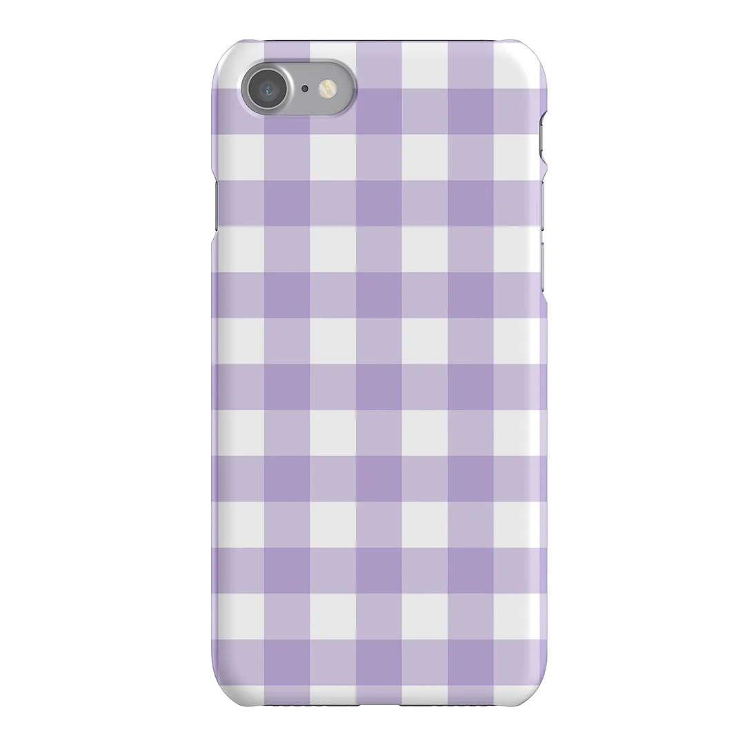 Gingham in Lilac Matte Case