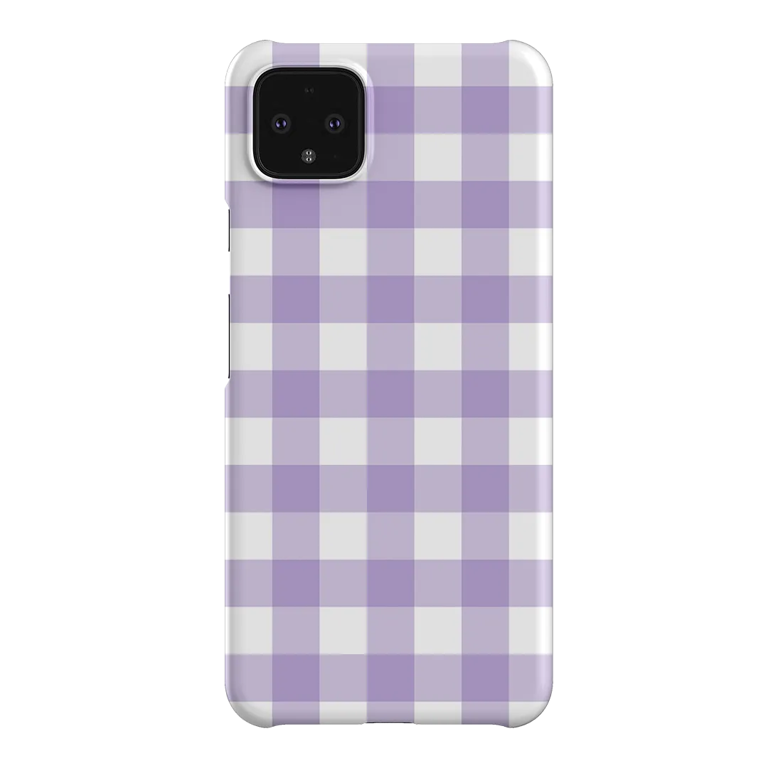 Gingham in Lilac Matte Case