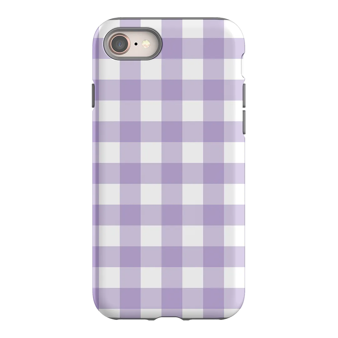 Gingham in Lilac Matte Case