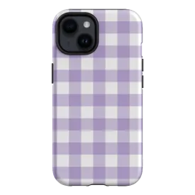 Gingham in Lilac Matte Case