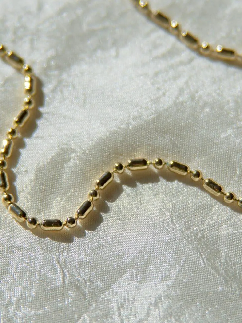 Gold Vintage Ball Chain Necklace