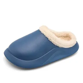 Groovywish Waterproof Men Slippers Anti-slip Plush Home Footwear