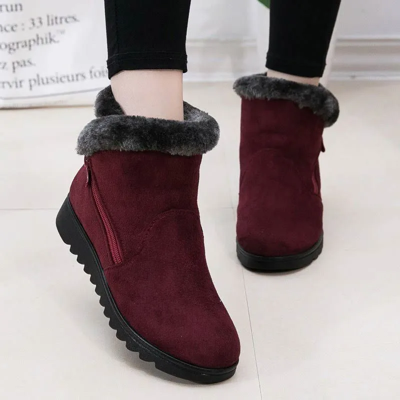 Groovywish Women Orthopedic Plush Casual Boots