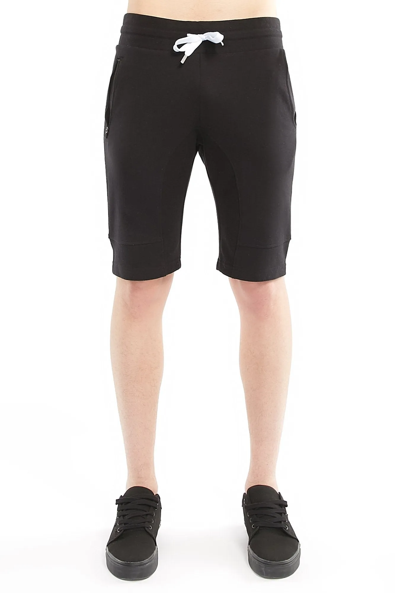 Guys Zipper Detail Pocket Drawstring Short