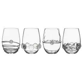 Heritage Stemless Wine Glass Assorted Set/4