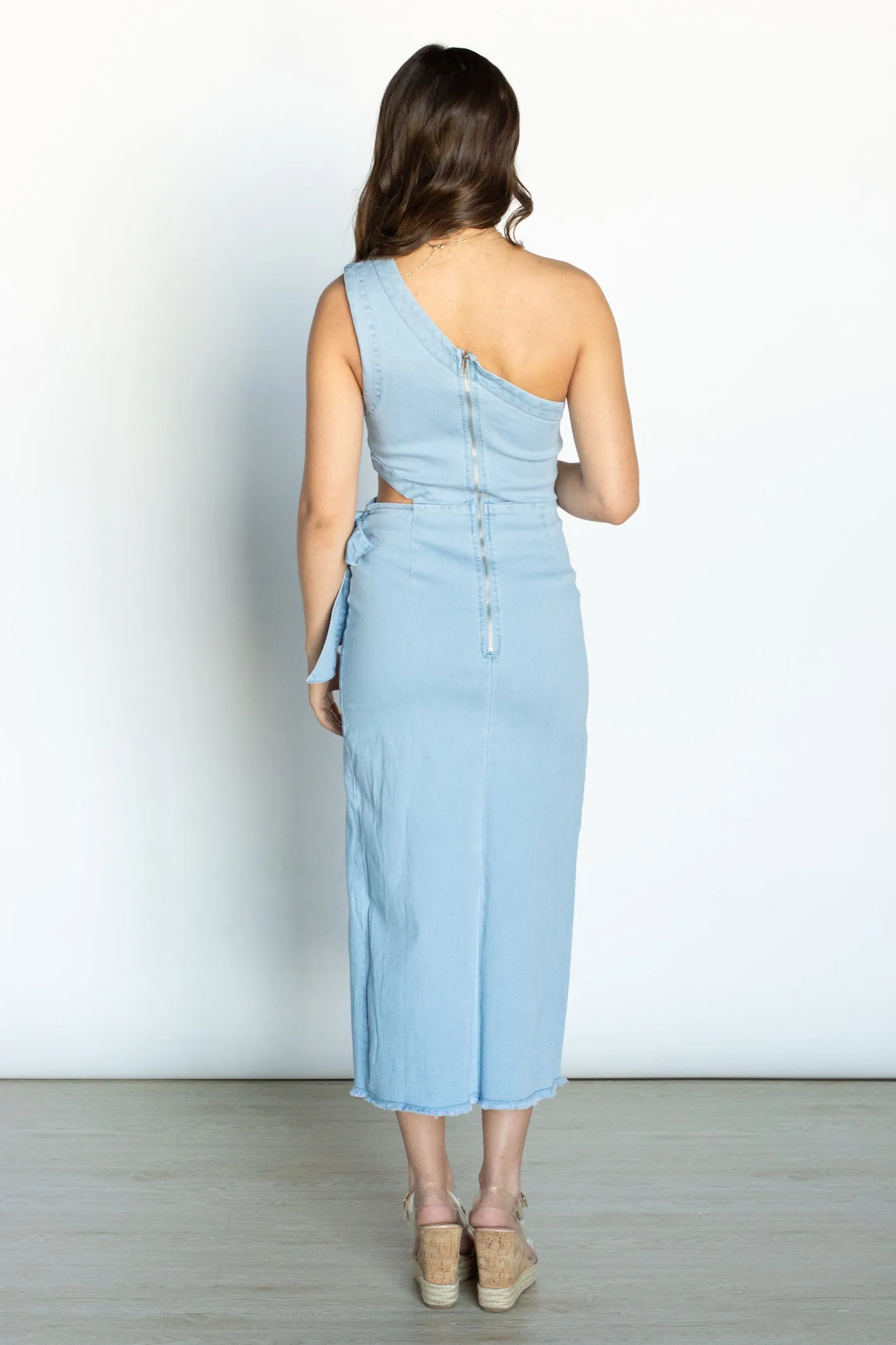 Hidden Gem One Shoulder Midi Dress