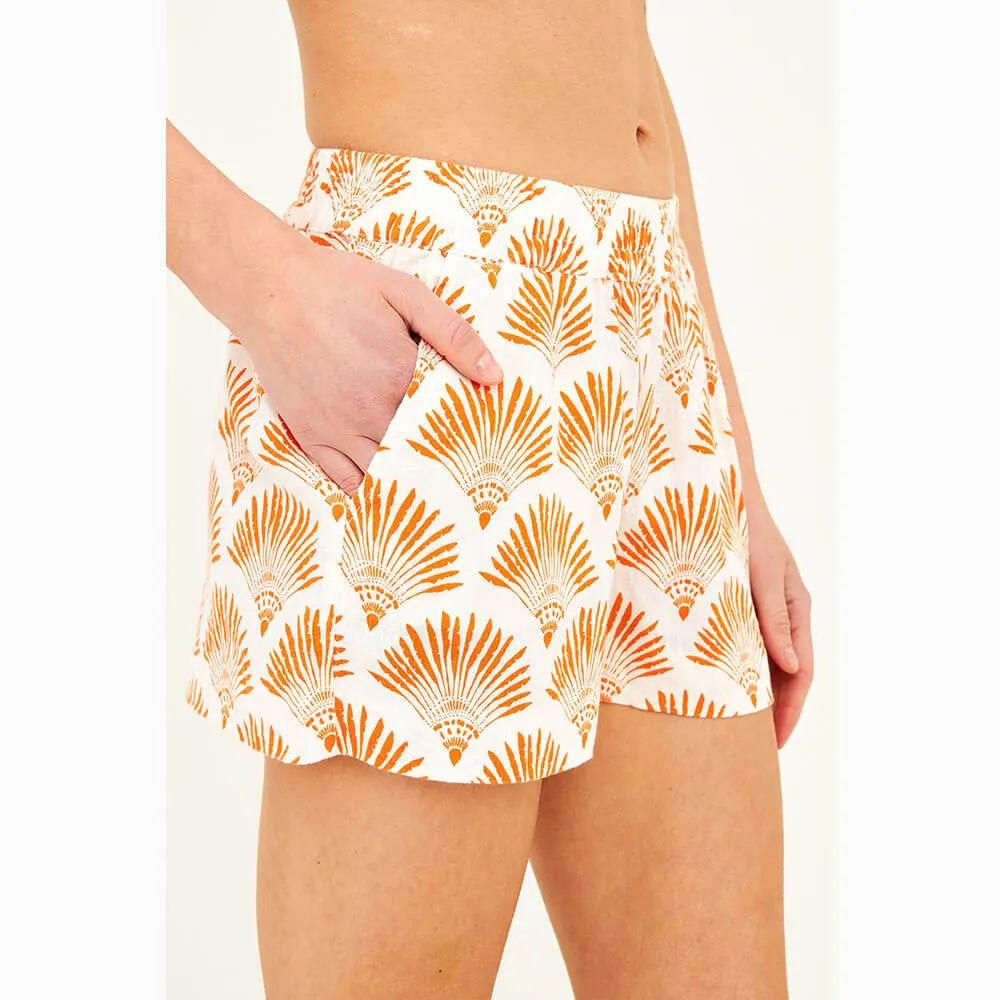 HIHO Ginger 3-Inch Short - Dominica Fan Print