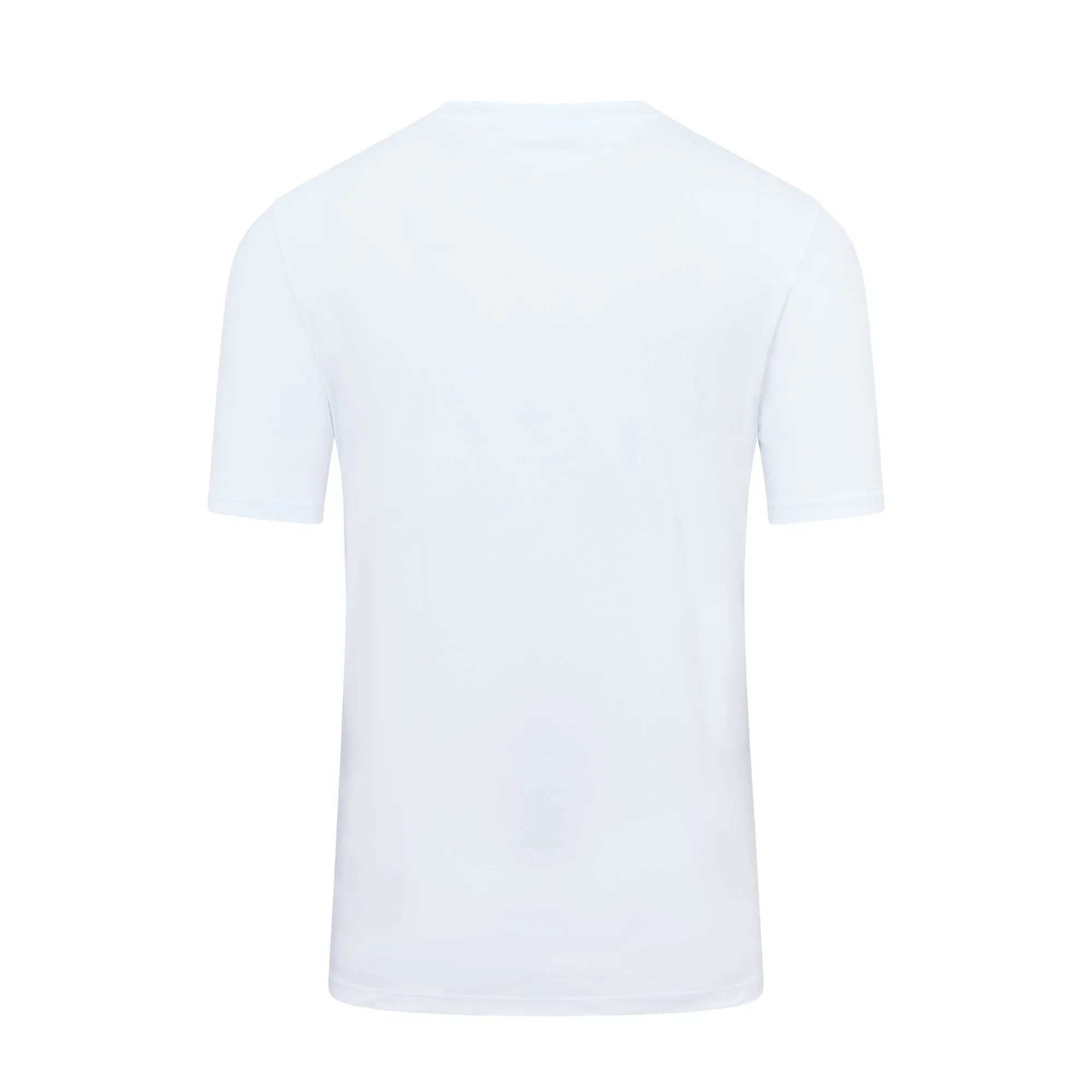 Jacob Cohen Garment Dyed Embossed Badge Short Sleeve T-shirt (White)