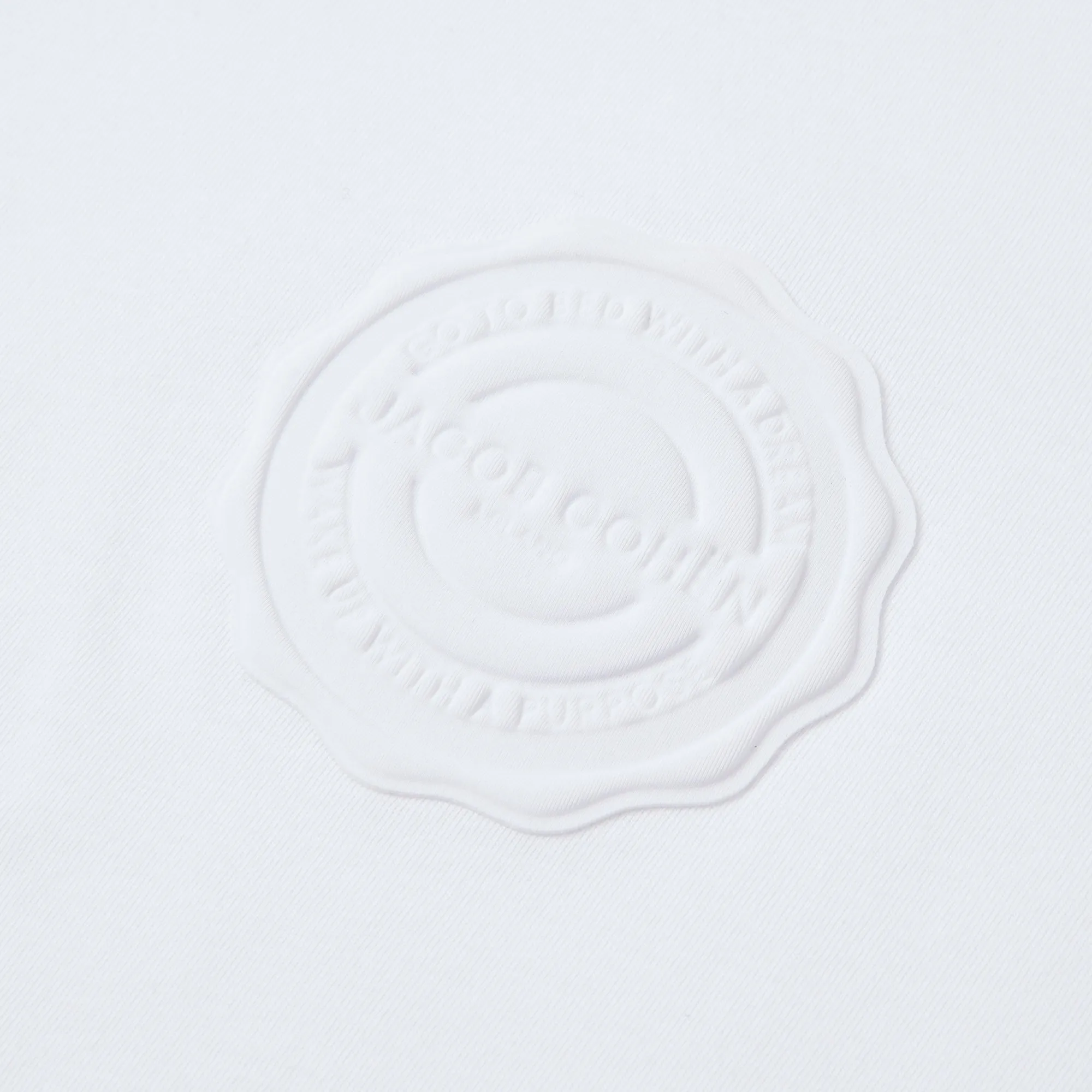 Jacob Cohen Garment Dyed Embossed Badge Short Sleeve T-shirt (White)